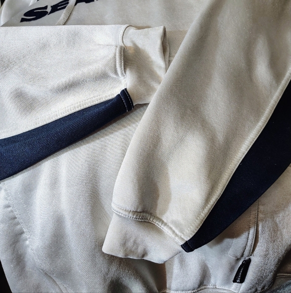 Seattle Seahawks NFL Hoodie,Men Satin Logo White/Blue, Pullover, Pckts, Reebok,M - Picture 12 of 16